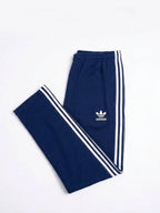 Men's Blue Jersey Printed Trouser