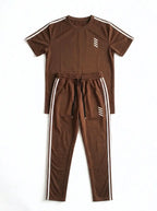 2 Pcs Men's Polyester Printed Track Suit
