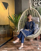 2 Pcs Women's Unstitched Embroidered Suit