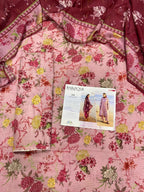 Pakistani Floral Kurta Pajama Set for Women