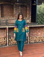 Chikankari Embroidered Shirt & Trouser Set Cotton Pakistan