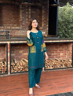 Chikankari Embroidered Shirt & Trouser Set Cotton Pakistan