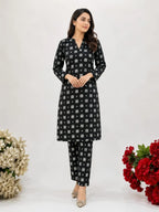 2 Pcs Women's Unstitched Printed Suit