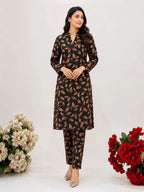2 Pcs Women's Unstitched Printed Suit