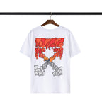 Men Off-White Melting Arrow T-Shirt Summer White Black