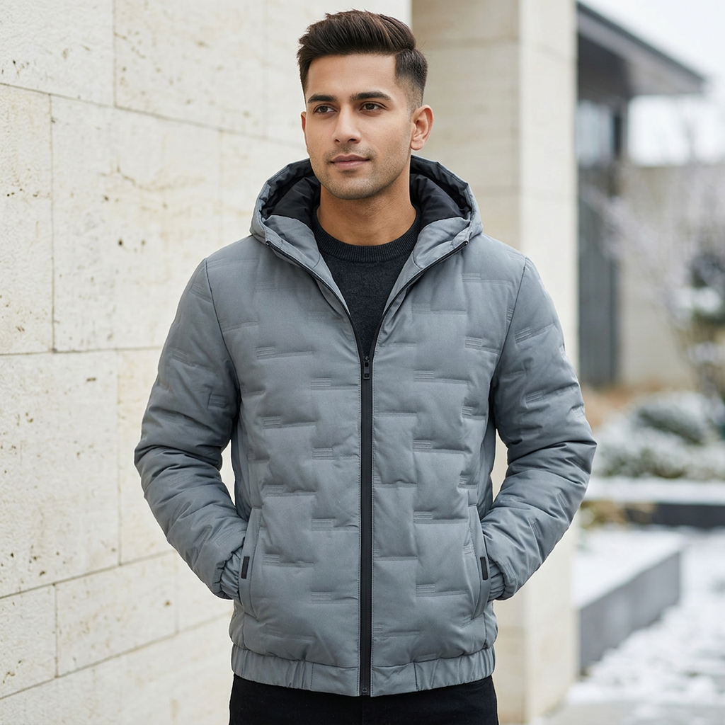 Men's Winter Hooded Cotton Jacket Korean Style