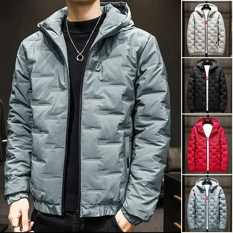 Men's Winter Hooded Cotton Jacket Korean Style