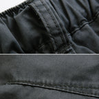 Men's Deep Grey Loose Cargo Shorts Plus Size Summer
