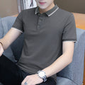 Men's Grey Casual Polo Shirt Summer 2025