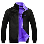 Men Black Double-sided Collar Jacket Premium Material